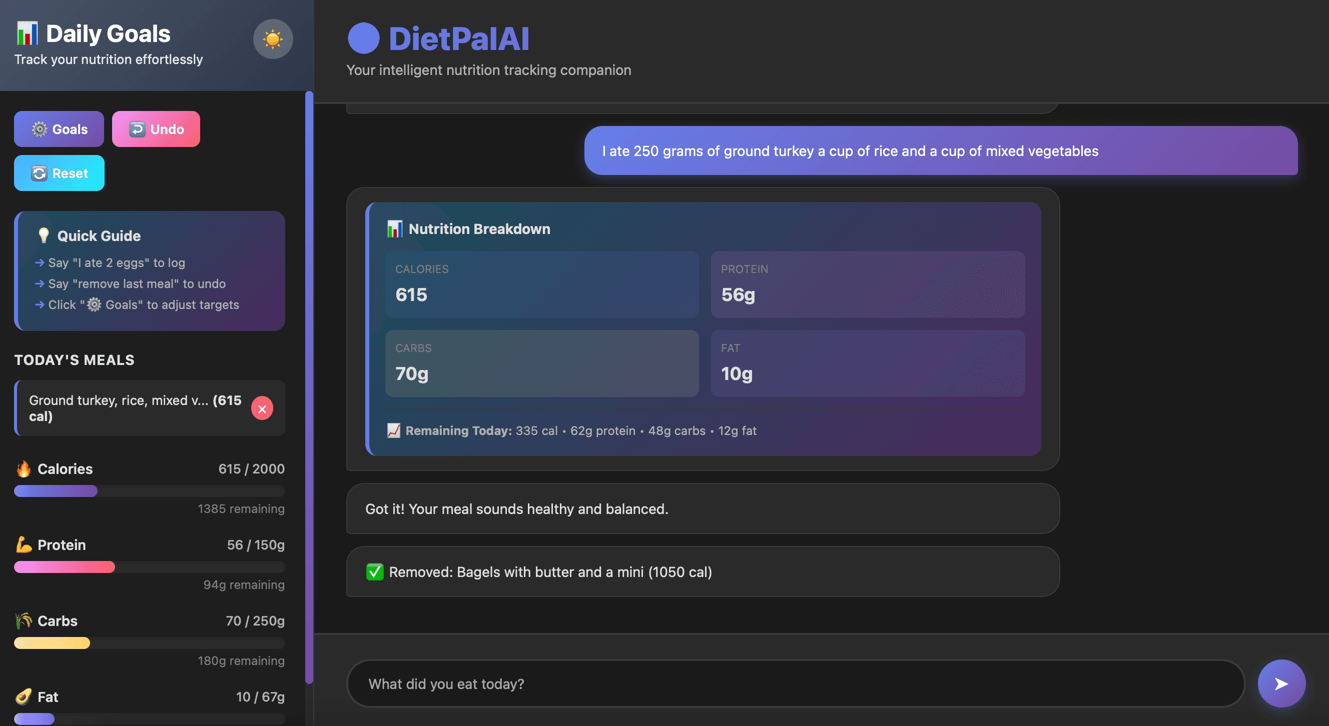 DietPalAI screenshot