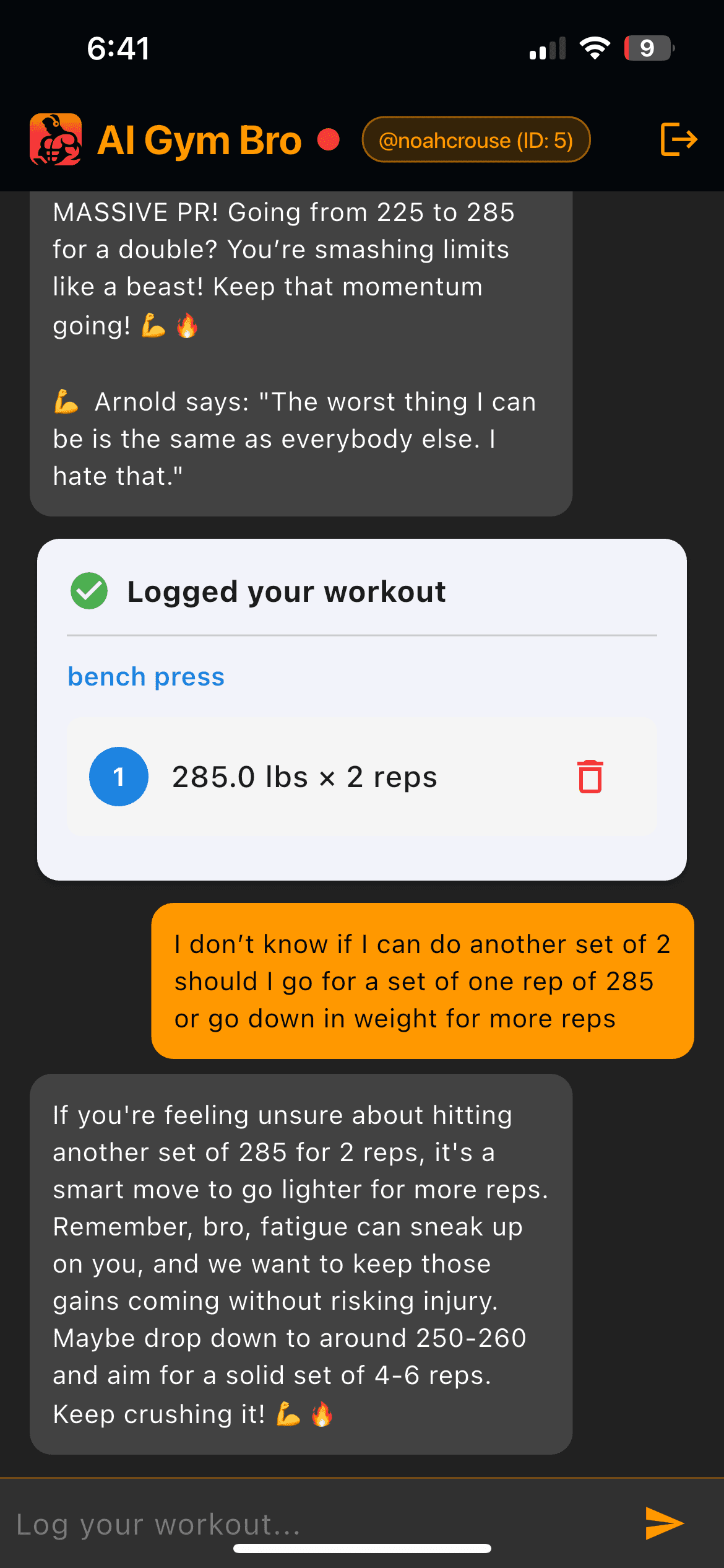 AI Gym Bro screenshot 2